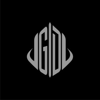 GD initial monogram real estate with building design vector