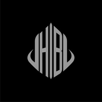 HB initial monogram real estate with building design vector