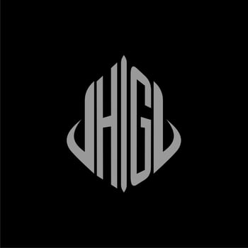 HG initial monogram real estate with building design vector