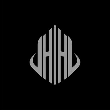 HH initial monogram real estate with building design vector