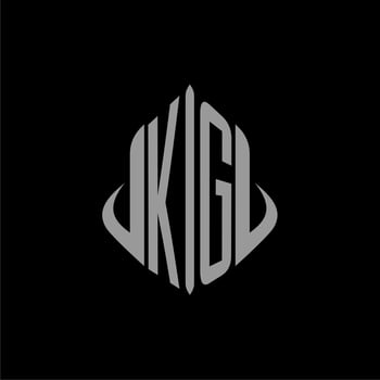 KG initial monogram real estate with building design vector