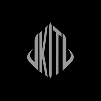 KT initial monogram real estate with building design vector