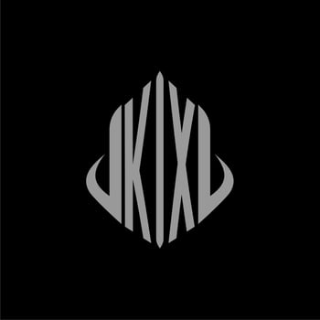 KX initial monogram real estate with building design vector