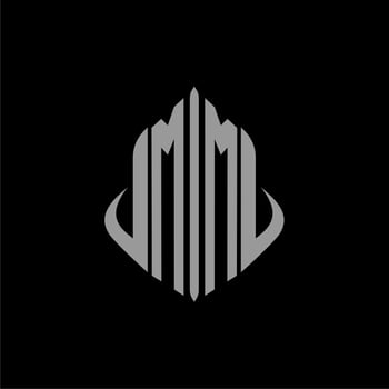 MM initial monogram real estate with building design vector