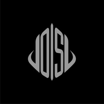 OS initial monogram real estate with building design vector