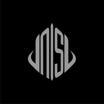 NS initial monogram real estate with building design vector