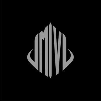MV initial monogram real estate with building design vector