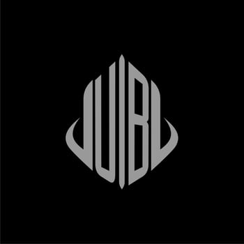 UB initial monogram real estate with building design vector