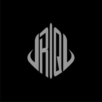 RQ initial monogram real estate with building design vector