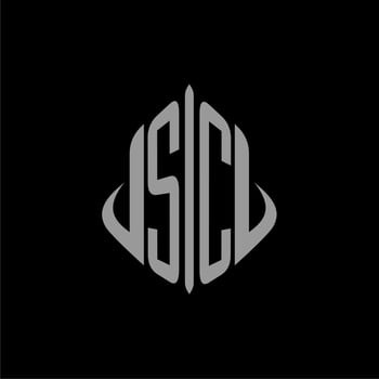 SC initial monogram real estate with building design vector
