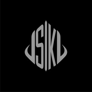 SK initial monogram real estate with building design vector