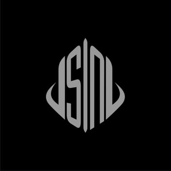 SN initial monogram real estate with building design vector