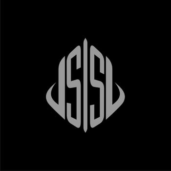 SS initial monogram real estate with building design vector