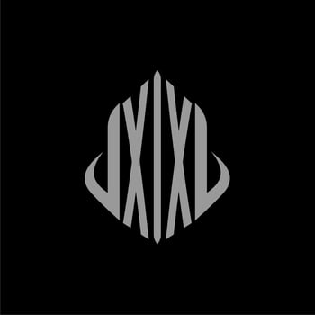 XX initial monogram real estate with building design vector