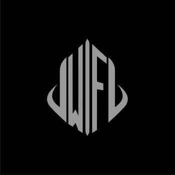 WF initial monogram real estate with building design vector