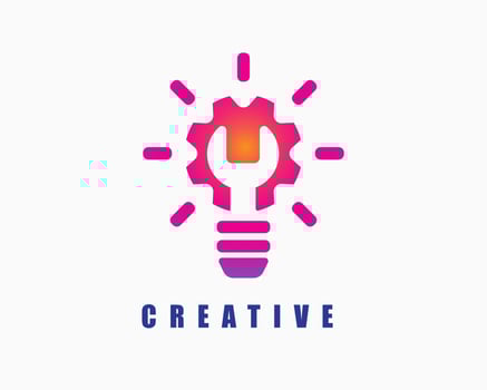 mechanic idea logo design template vector