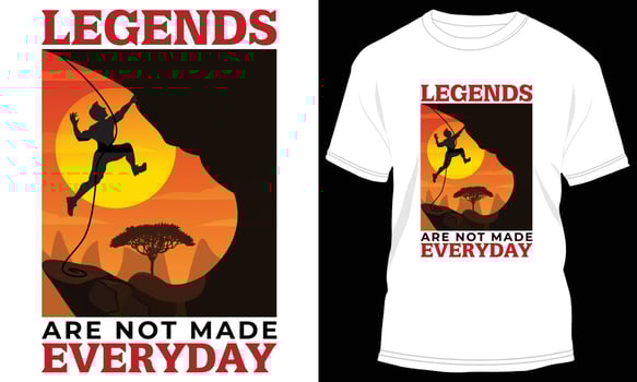 Mountain Adventure T-shirt Design Graphic vector