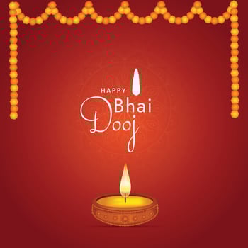 Happy Bhai Dooj Social Media Post vector
