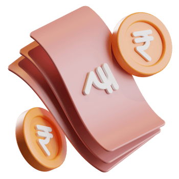 Rupee Money 3d Illustration png