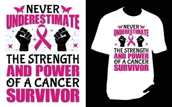 Breast cancer T Shirt vector