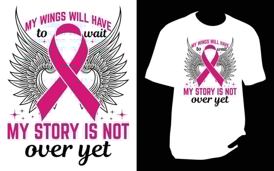 Breast cancer T Shirt vector
