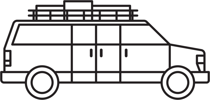camping car outline drawing png