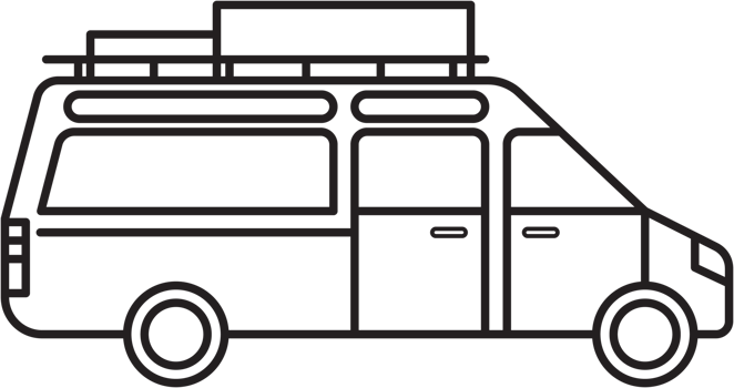 camping car outline drawing png