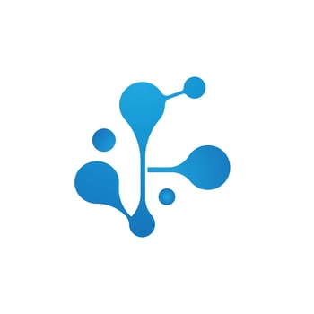 molecule logo vector
