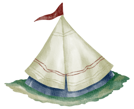 Camping outdoor watercolor png