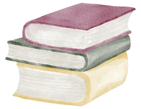 Love book reading watercolor books hand painted png