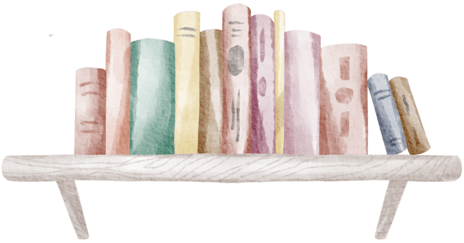 Love book reading watercolor books hand painted png