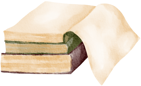 Love book reading watercolor books hand painted png