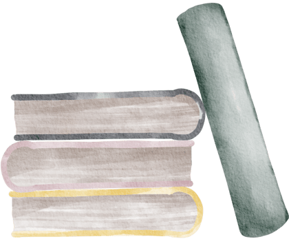 Love book reading watercolor books hand painted png