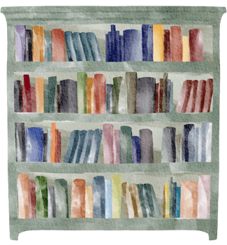 Love book reading watercolor books hand painted png