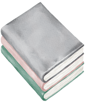 Love book reading watercolor books hand painted png