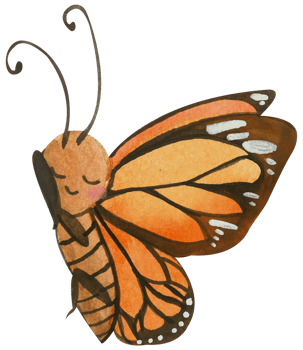 Cute animal character watercolor png