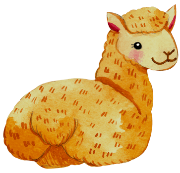 Cute animal character watercolor png