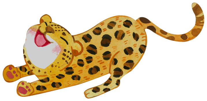 Cute animal character watercolor png