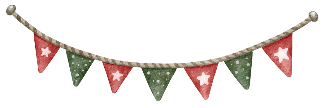 Winter Christmas ornament watercolor element png