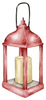 Winter Christmas ornament watercolor element png