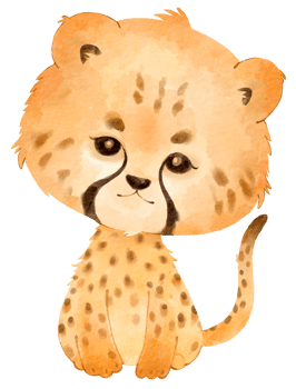 Woodland adorable animal watercolor png