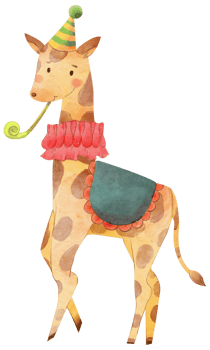Circus funny cartoon watercolor png