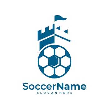 Castile Soccer logo template, Football Castile logo design vector