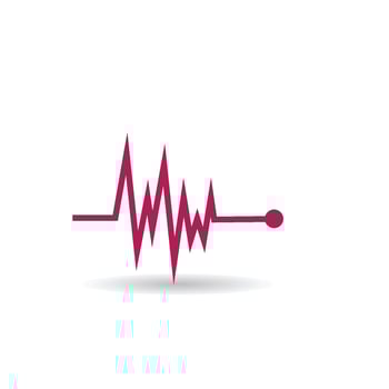 Pulse line ilustration vector