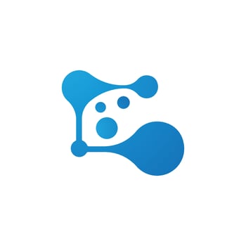 molecule logo vector