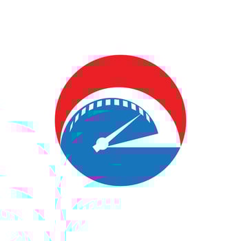 speedo meter logo vector
