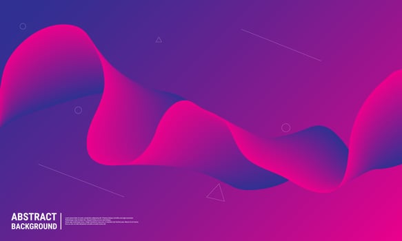 Background Wave Abstract Design. Gradient Background, Purple And Pink Abstract Waves, Blend Color Gradation. Eps10 Vector