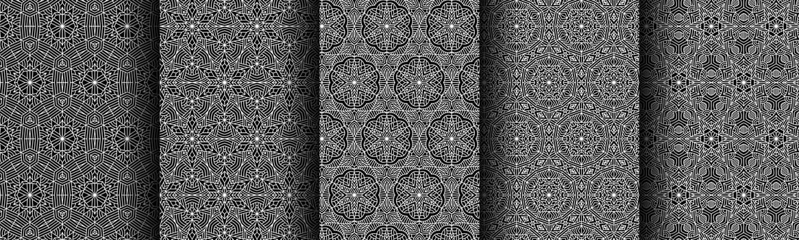 modern black and white geometric pattern collection bundle vector