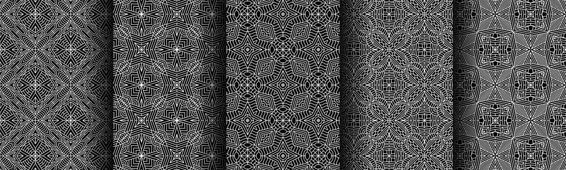 modern black and white geometric pattern collection bundle vector