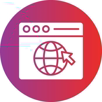 Web Browser Icon Style vector